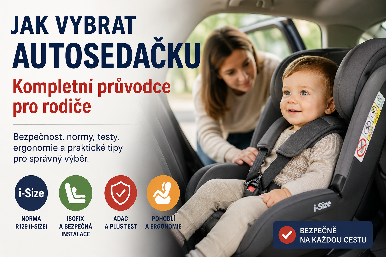 Jak vybrat autosedačku? Kompletní průvodce bezpečností, normami i pohodlím dítěte
