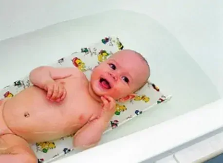 Babyrest Lehátko do vany plátěné Péťa růžový Pes