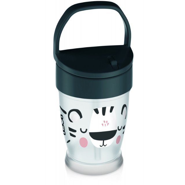 LOVI Hrníček se slámkou Salt&Pepper > junior 250 ml