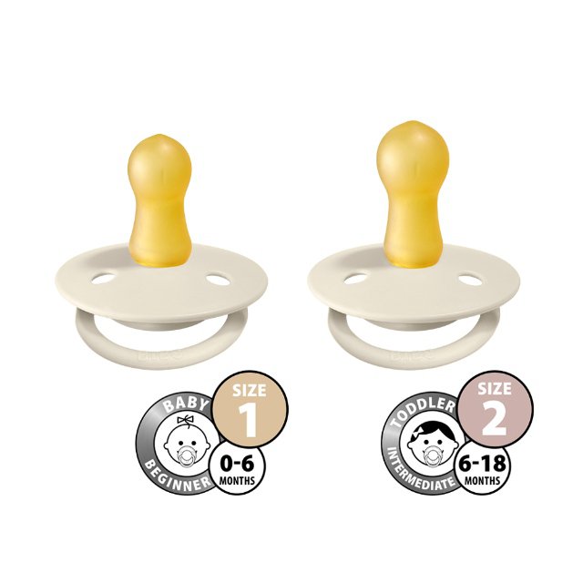 Bibs De Lux dudlíky z přírodního kaučuku 2ks - velikost 1 > varianta mustard-petrol