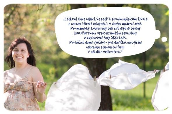 Xkko Vysokogramážní dětské pleny LUX 70x70 1ks > varianta bílé
