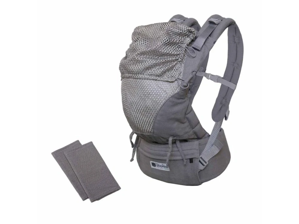 Nosítko Quokkababy E-Carrier Light Grey Mesh + slintáčky