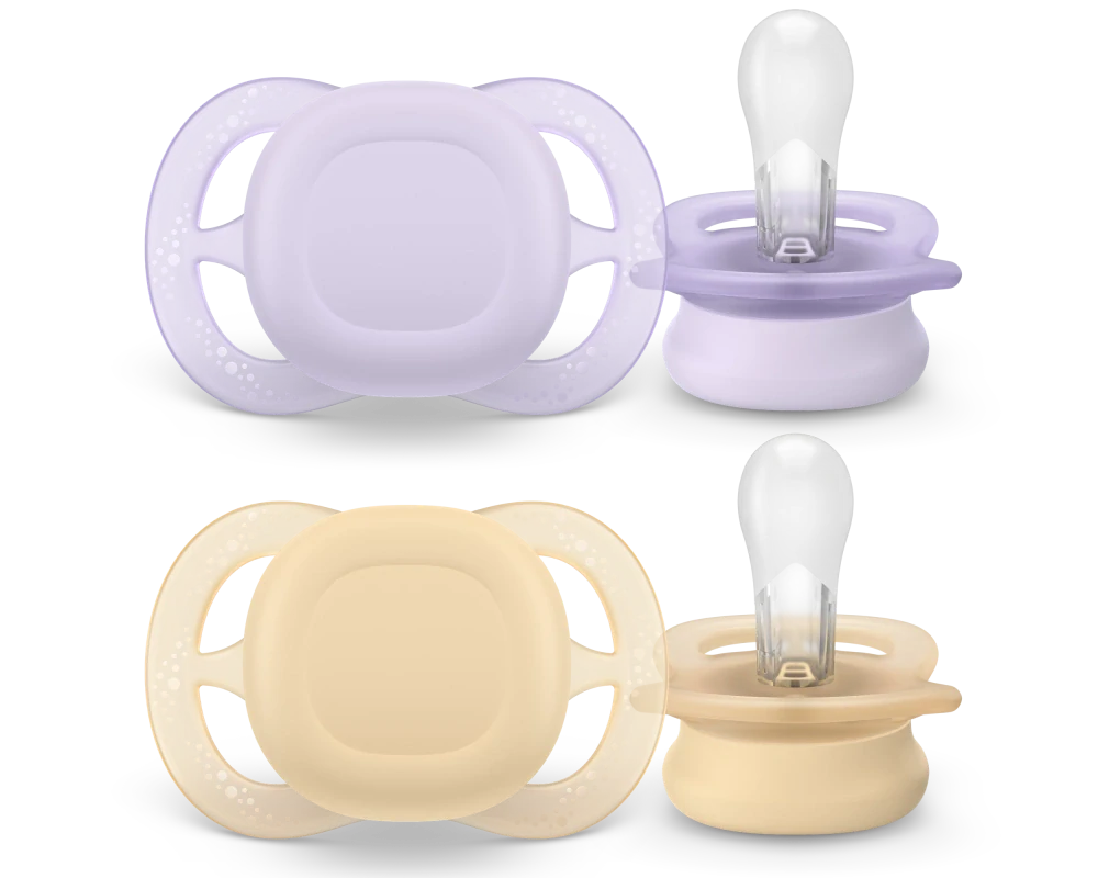 Philips AVENT Šidítko Ultrastart neutral 0-2m dívka, 2 ks