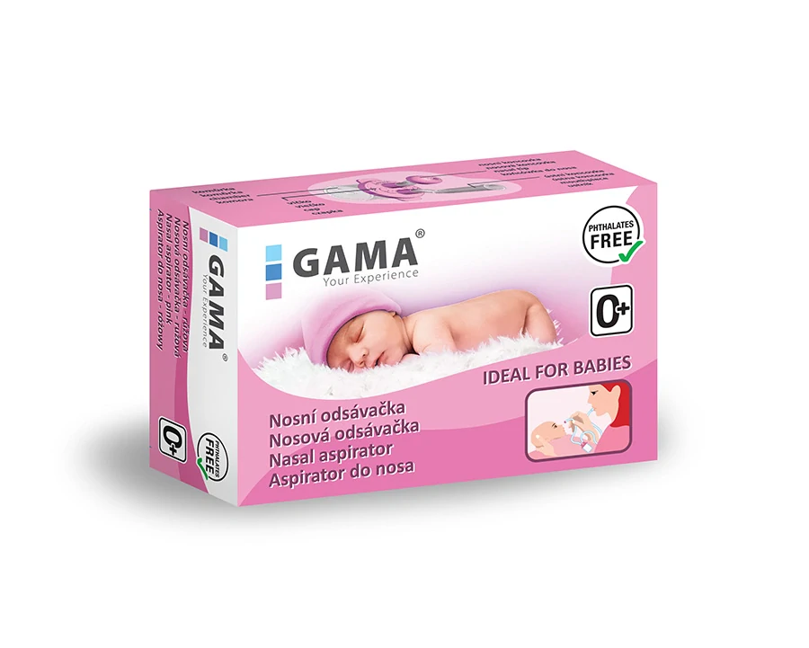Gama hadičková nosní odsávačka - růžová