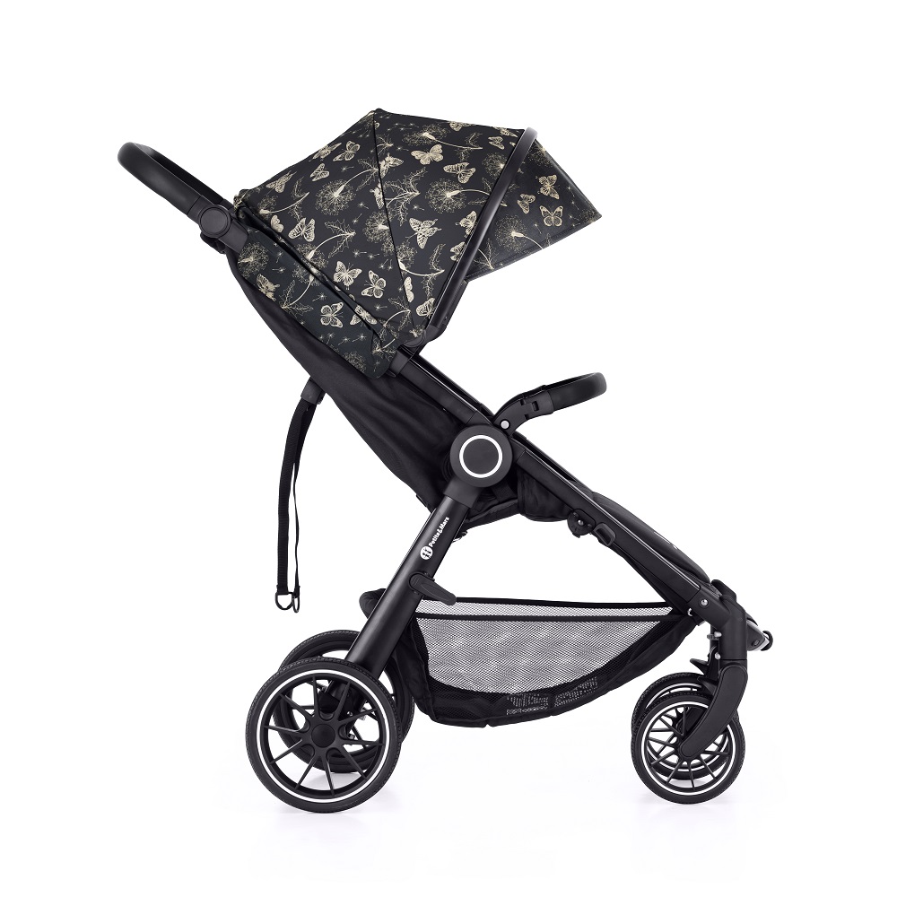 PETITE&MARS Kočárek Street+ RWS Black + Stříška Limited 100 Dandelion
