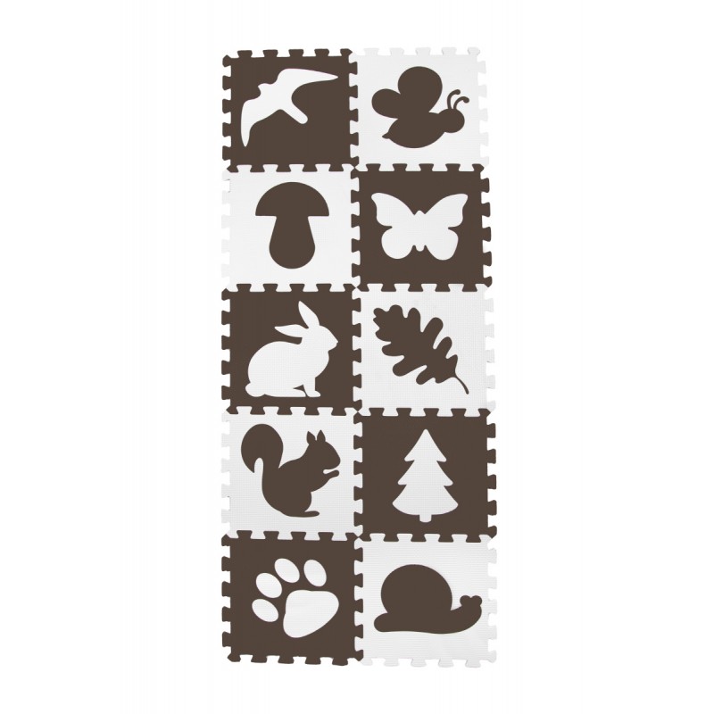 COSING Pěnová podložka puzzle - Lesní Přátelé 10ks