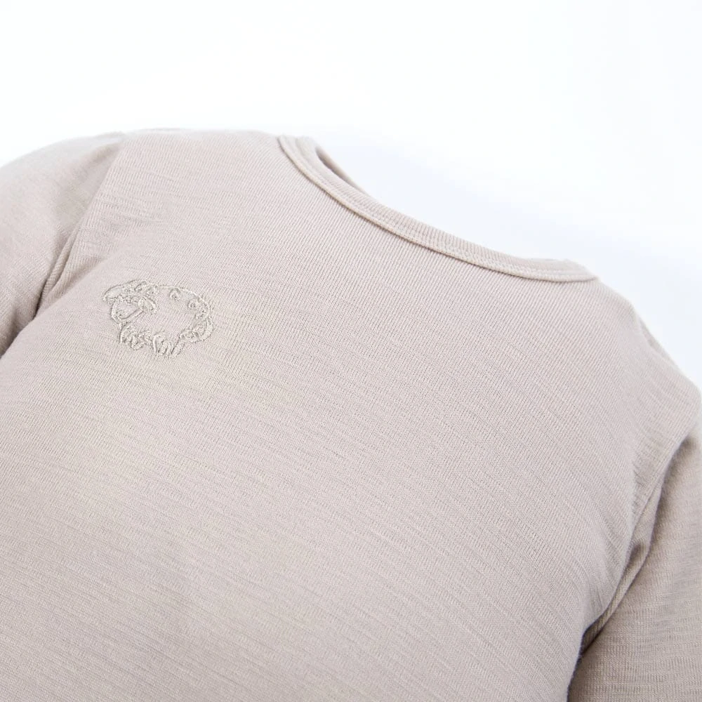 Eevi Body z merino vlny rostoucí s baby beige