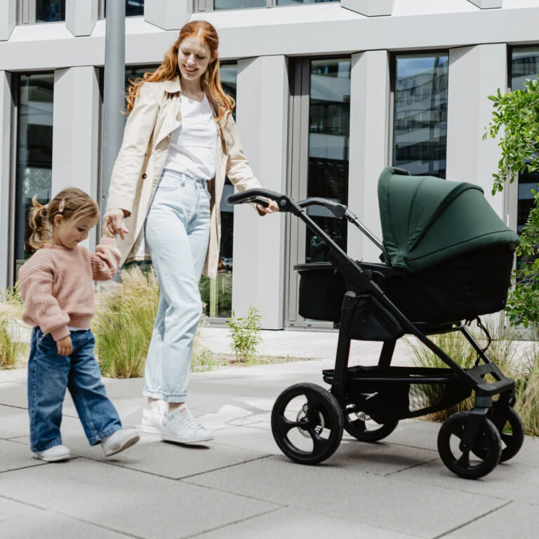 Tfk mono3 frame - air chamber wheel + carrycot mono/pro combi unit olive