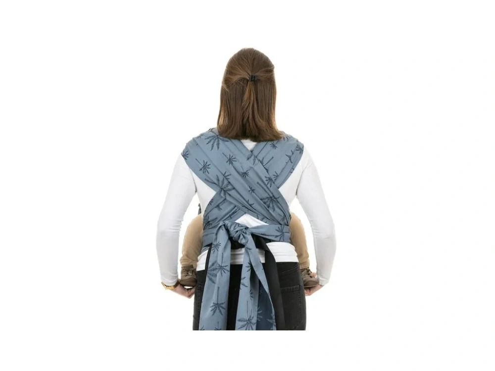 Ergonomické polovázací nosítko Fidella FlyClick Plus (Toddler) - Palm Trees Dove Blue