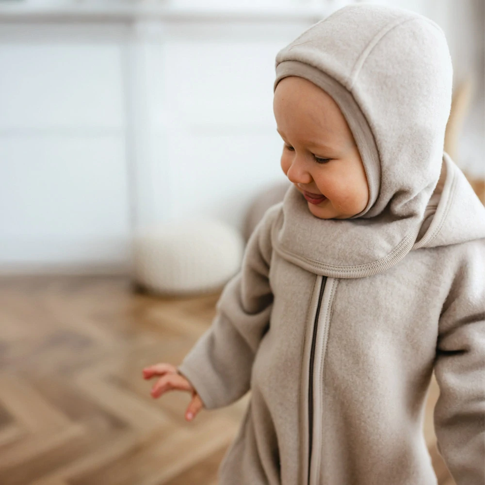 Eevi dětská kukla z merino vlny modrá