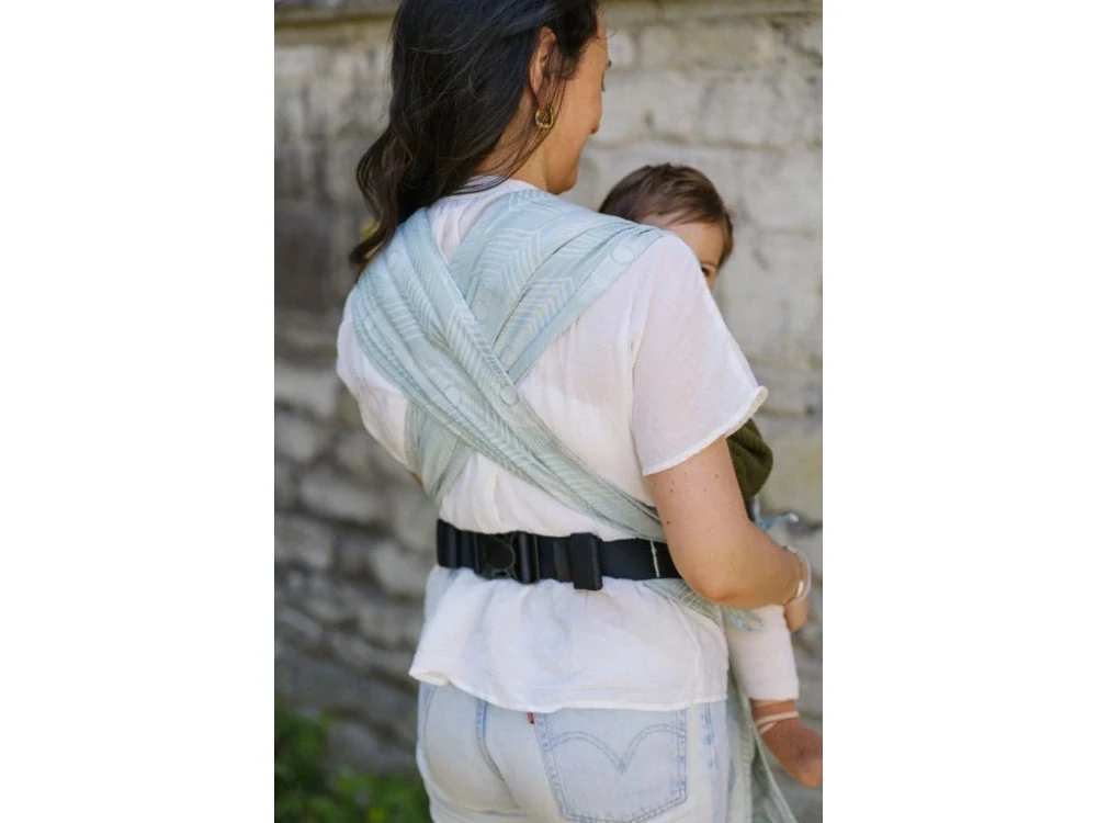 Ergonomické polovázací nosítko Fidella FlyClick Plus (Toddler) - Feather Blue