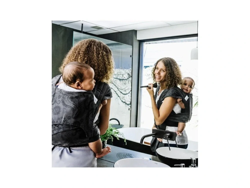 Ergonomické polovázací nosítko Fidella FlyClick Toddler - Persian Paisley Anthracite