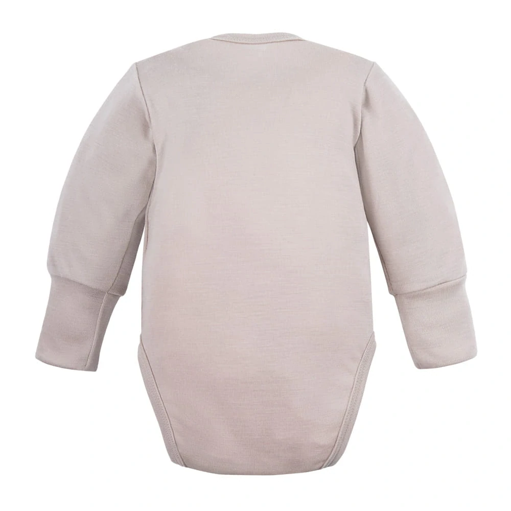 Eevi Body z merino vlny rostoucí s baby beige