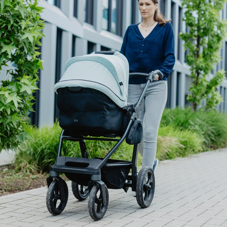 Tfk mono3 frame - air chamber wheel + carrycot mono/pro combi unit blue dual color