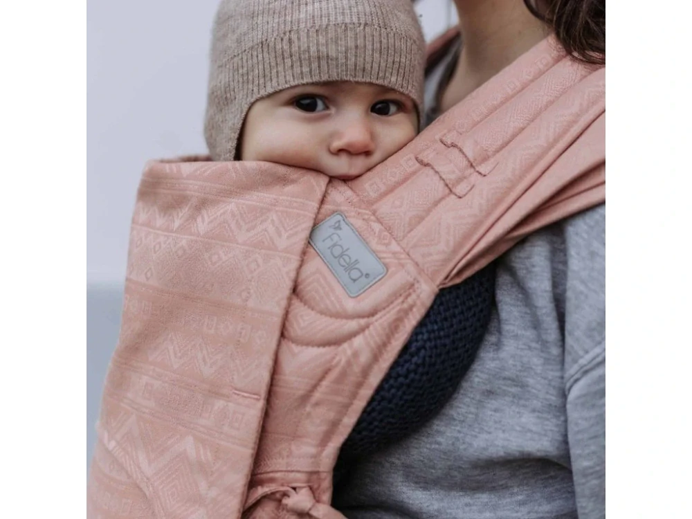 Ergonomické nosítko Fidella FlyClick Baby - Cubic Lines - Tuscany
