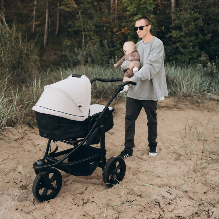 Tfk mono3 frame - air chamber wheel + carrycot mono/pro combi unit olive