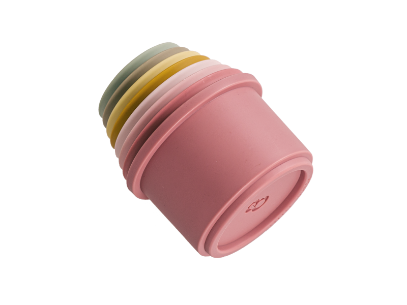 Little Dutch Stohovací kelímky Pink
