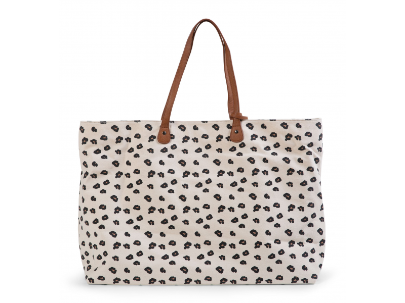 Childhome Cestovní taška Family Bag Canvas Leopard