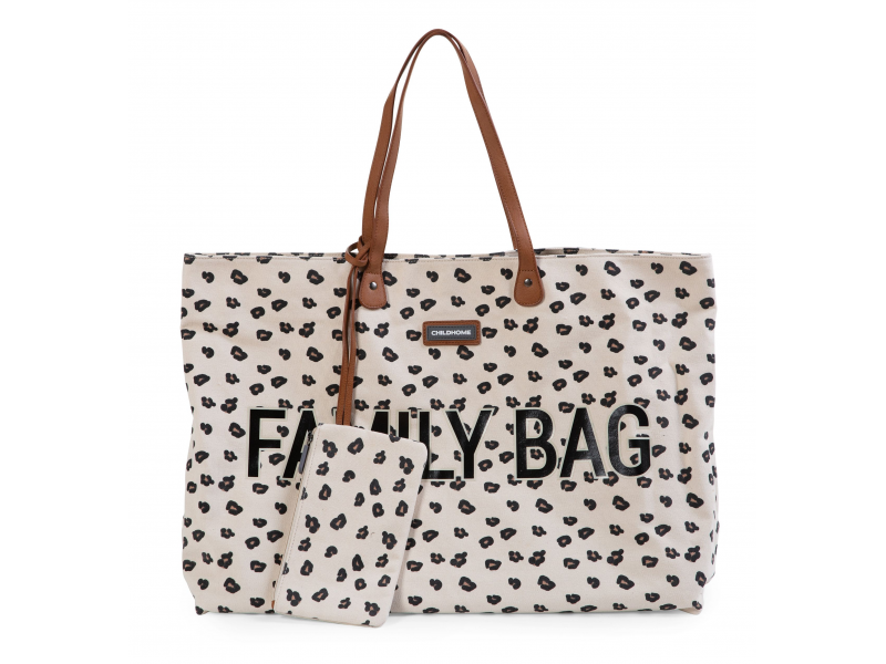 Childhome Cestovní taška Family Bag Canvas Leopard