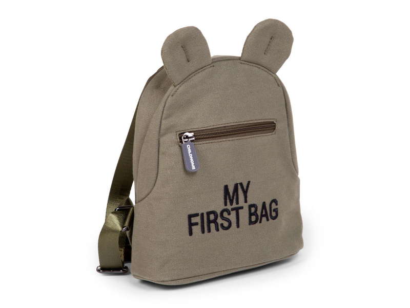 Childhome Dětský batoh My First Bag Canvas Khaki