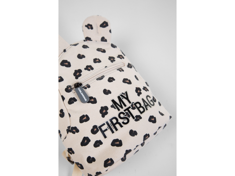Childhome Dětský batoh My First Bag Canvas Leopard