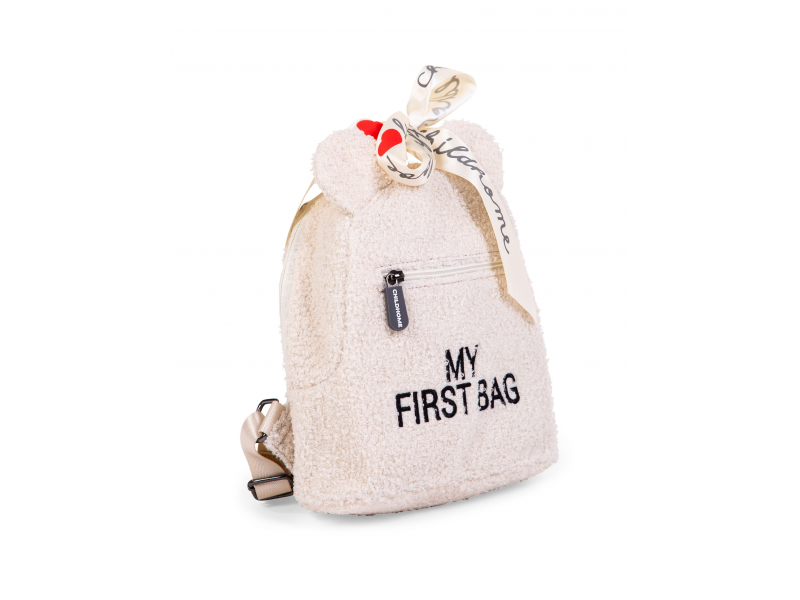 Childhome Dětský batoh My First Bag Teddy Off White