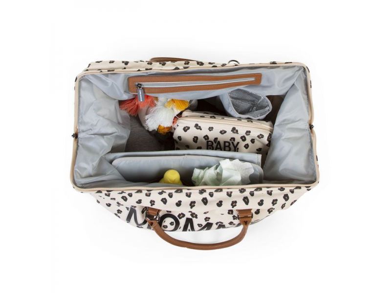 Childhome Přebalovací taška Mommy Bag Canvas Leopard