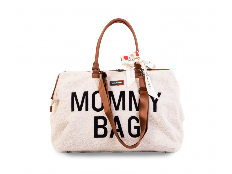 Childhome Přebalovací taška Mommy Bag Teddy Off White