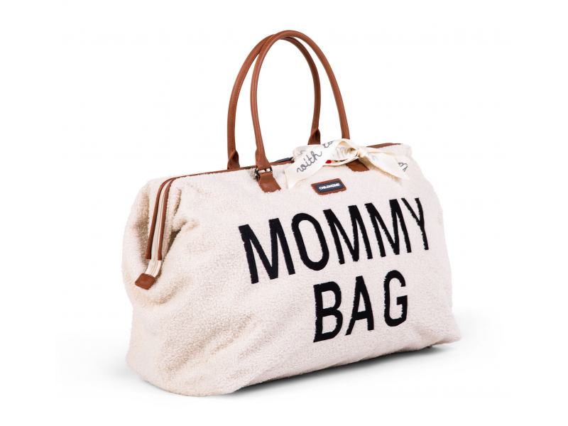 Childhome Přebalovací taška Mommy Bag Teddy Off White
