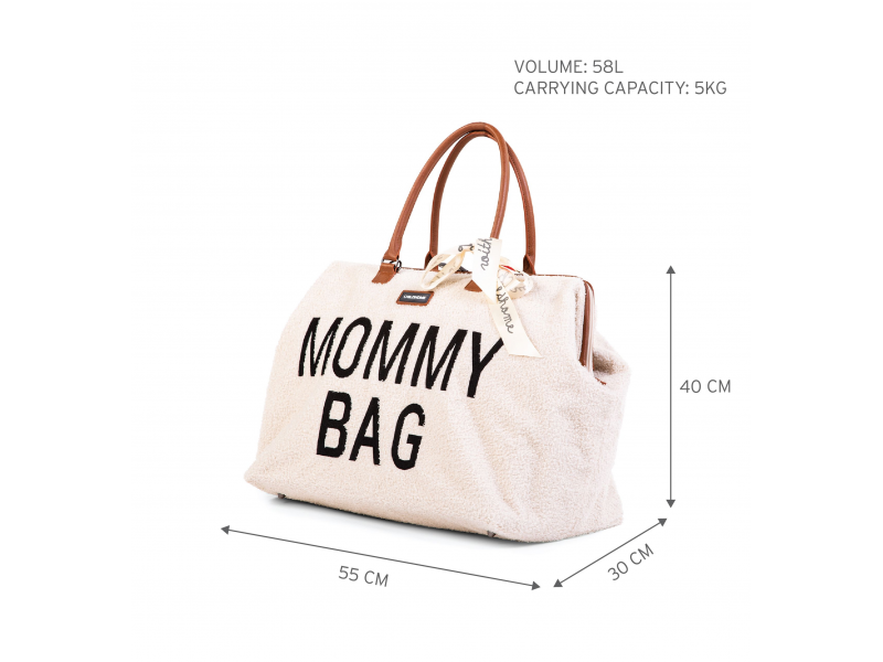 Childhome Přebalovací taška Mommy Bag Teddy Off White