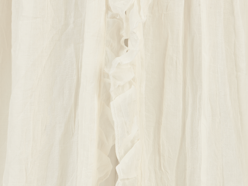 Jollein Nebesa nad postýlku Vintage 245cm Ruffle Ivory