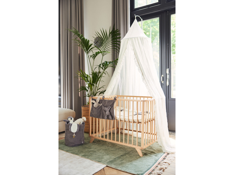 Jollein Nebesa nad postýlku Vintage 245cm Ruffle Ivory