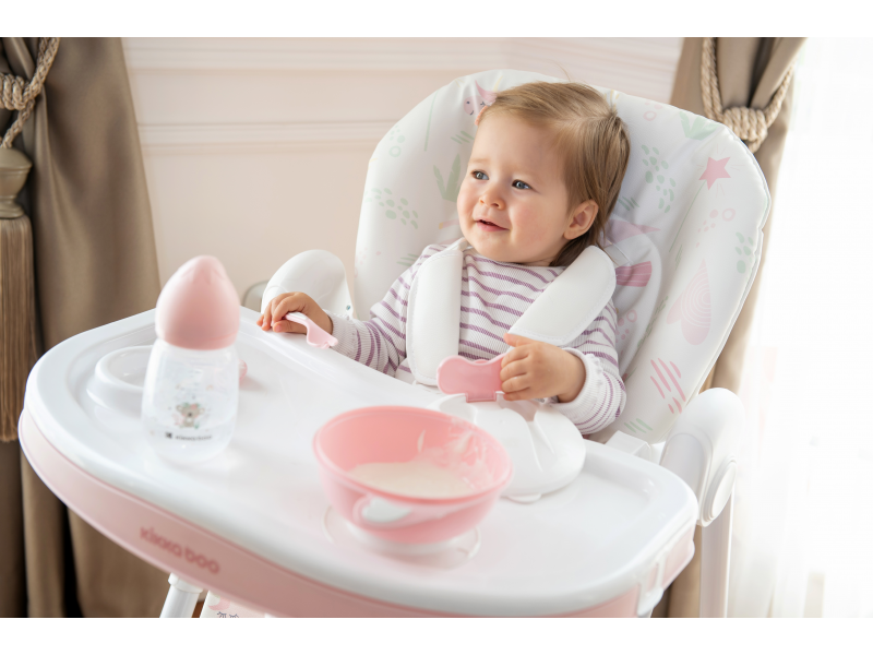 KikkaBoo Kojenecká láhev 260ml 3m+ Savanna Pink
