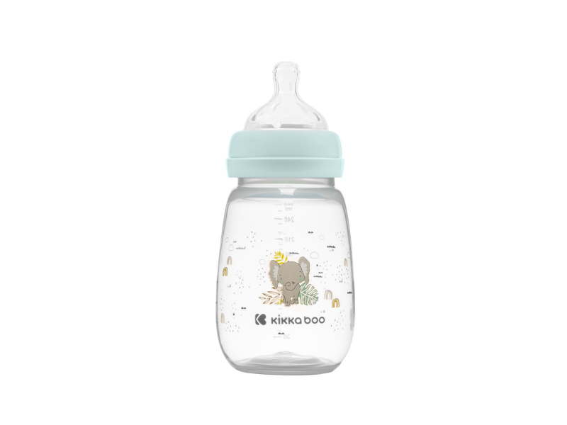 KikkaBoo Kojenecká láhev 260ml 3m+ Savanna Mint