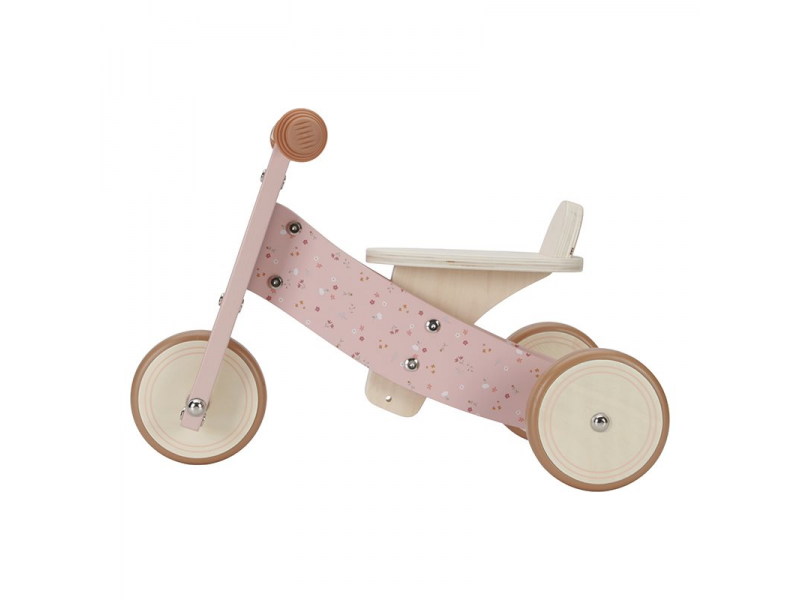 Little Dutch Odrážedlo tříkolka dřevěná Pink