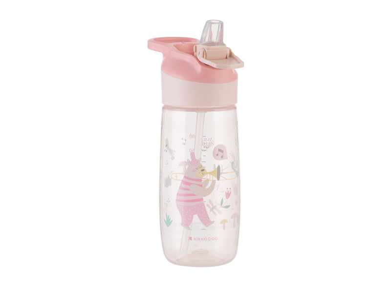 Hrnek se silikonovým pítkem 450ml 12m+ Music Fest Pink