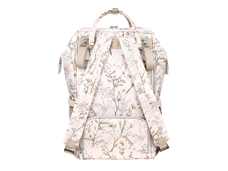 KikkaBoo Přebalovací batoh Siena Luxe Secret Garden Beige