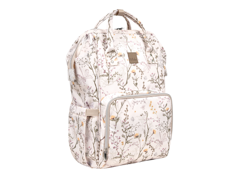 KikkaBoo Přebalovací batoh Siena Luxe Secret Garden Beige