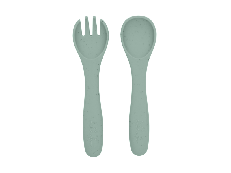 Jídelní sada 5-dílná Platinum Silicone Sage