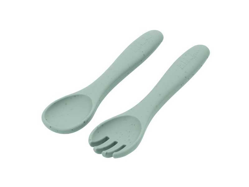 Příbor 2-dílný Platinum Silicone Sage