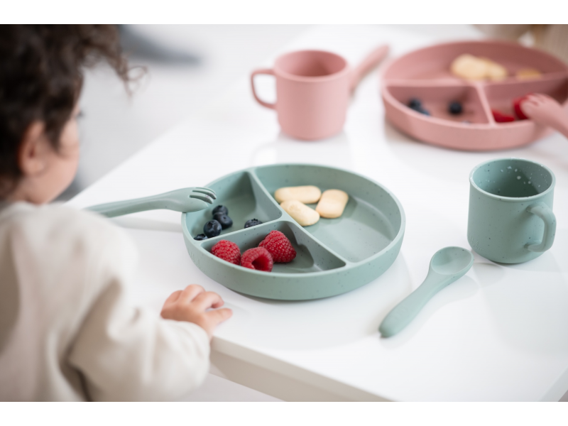 Příbor 2-dílný Platinum Silicone Sage