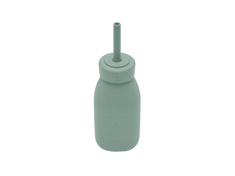 Láhev s brčkem Platinum Silicone Sage