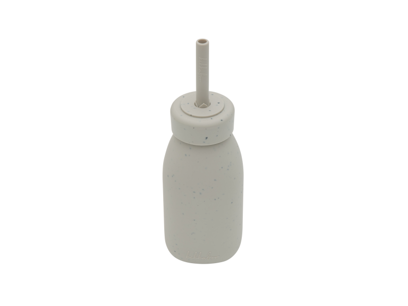Láhev s brčkem Platinum Silicone Sand