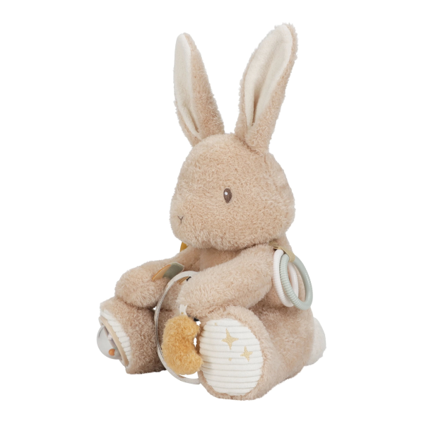 Králíček plyšový s aktivitami Newborn Naturals