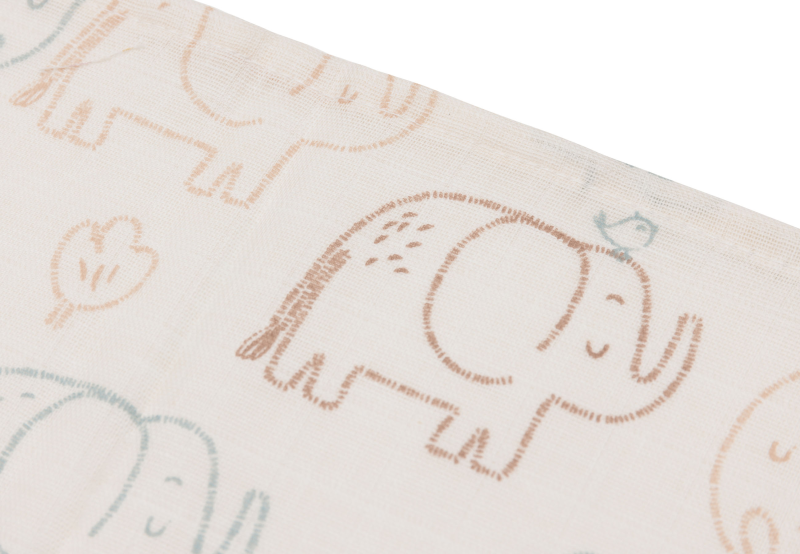 Ubrousky mušelínové 3 ks 31x31cm Elephant Tales