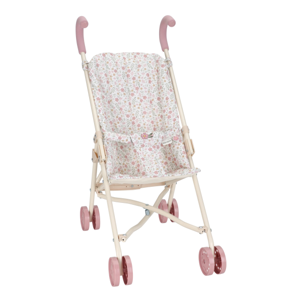 Kočárek pro panenky golfky skládací Soft Flowers
