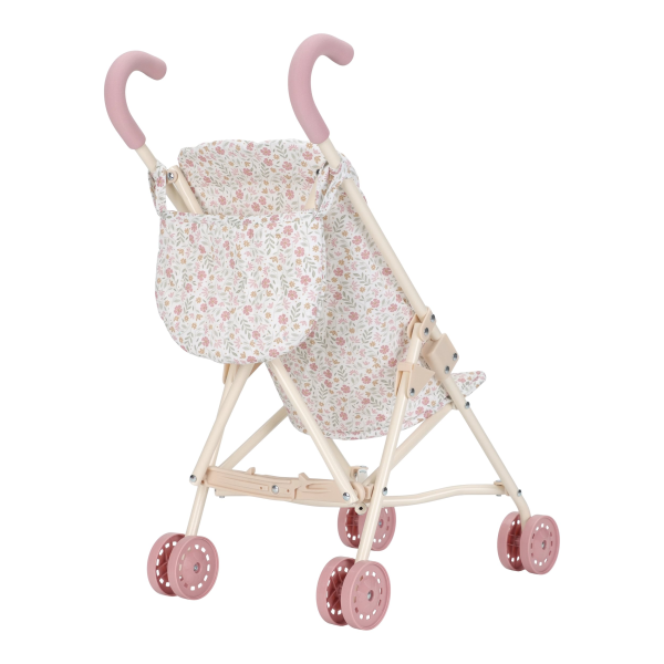 Kočárek pro panenky golfky skládací Soft Flowers