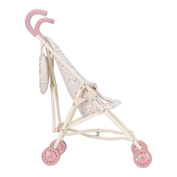 Kočárek pro panenky golfky skládací Soft Flowers
