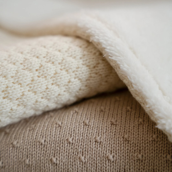 Deka pletená / fleece 70x100 cm Pure Soft White
