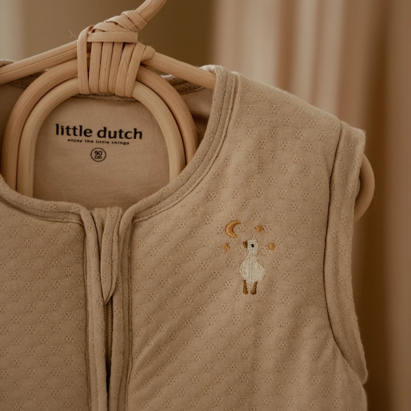 Spací pytel s oddělitelnými rukávy 90 cm Husa Beige Newborn Naturals